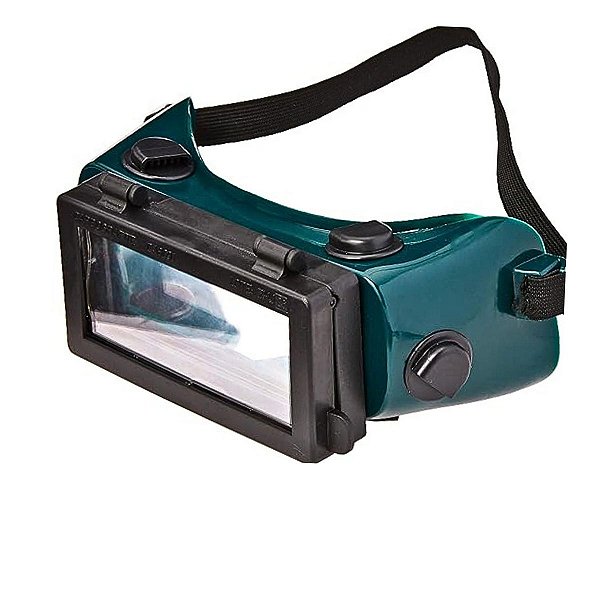 Oculos Maçariqueiro Quadrado Visor Articulado CARBOGRAFITE