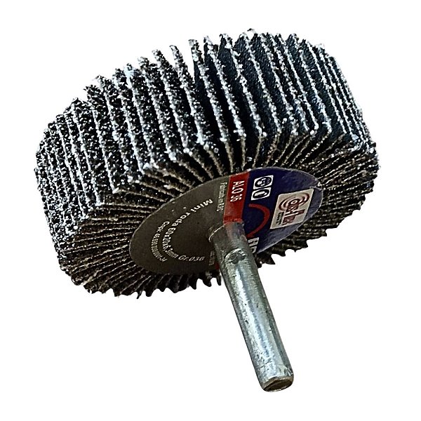 Roda Lixa com Haste Micro Retifica 60mm x 20mm DISFLEX