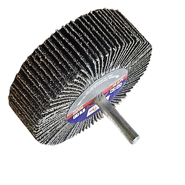 Roda Lixa com Haste Micro Retifica 75mm x 25mm DISFLEX