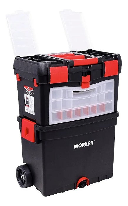 Caixa De Ferramentas Com Rodas 24.1/2 Worker - 977578 Preto