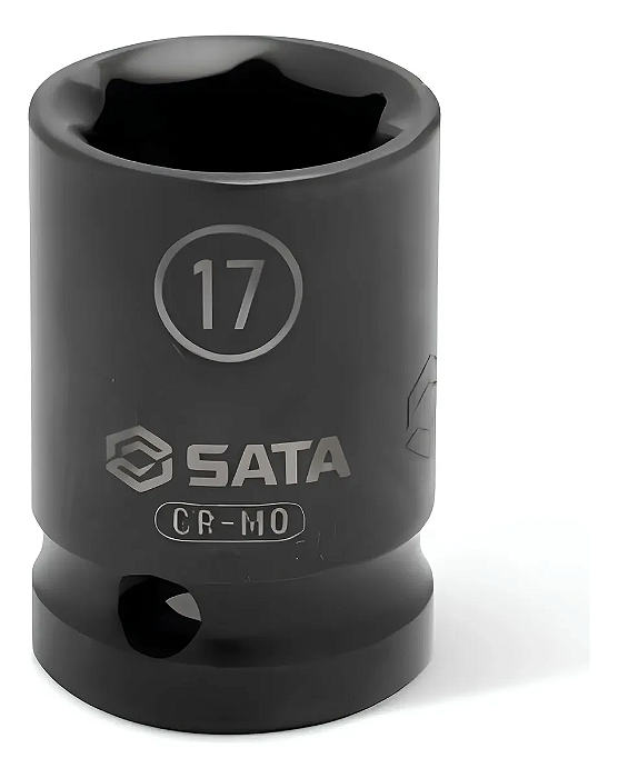 Soquete Impacto Sextavado Encaixe de 1/2 17mm SATA St34310sc
