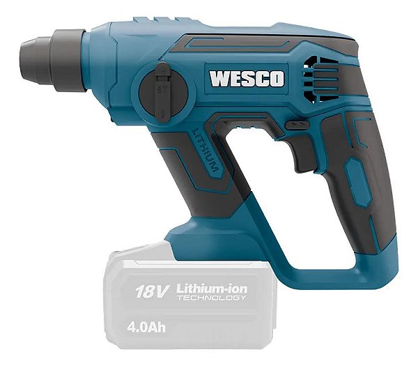 Martelete Perfurador Wesco Ws2990.9 Sds-plus Sem Bateria Azul 18v