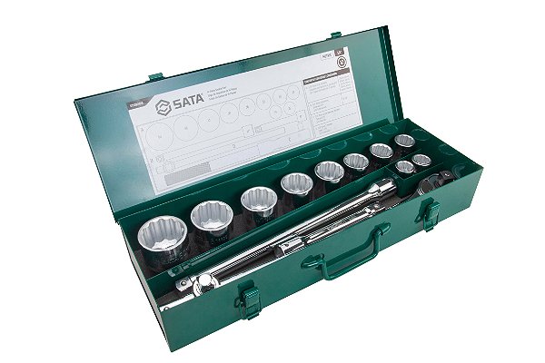 Jogo de Soquetes 3/4" SATA 14 Peças ST109201S Profissional