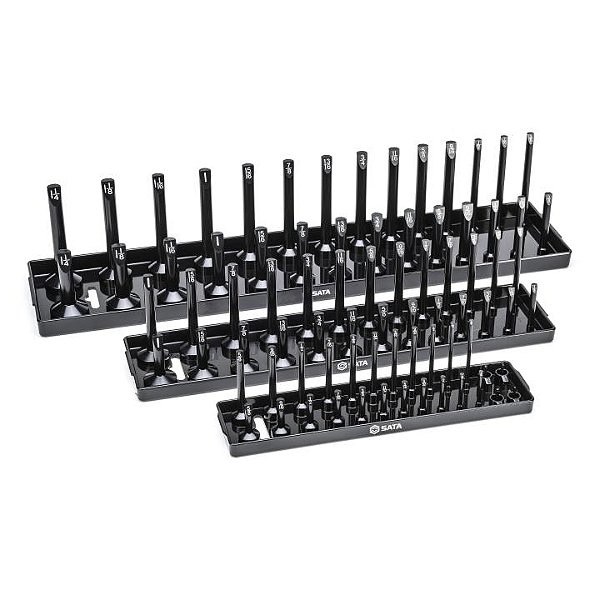 Organizador para Soquetes SATA ST95400 3 Peças em Polegadas para Encaixes 1/4", 3/8" e 1/2"