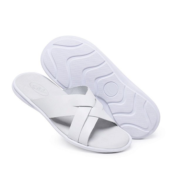Chinelo Masculino de Couro Chinelo de Dedo em Couro - Lançamento 2023