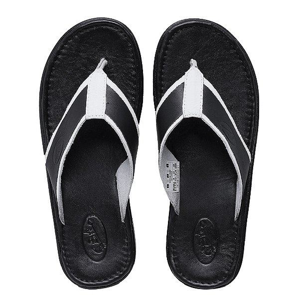 Chinelo Masculino de Couro - Lançamento 2022