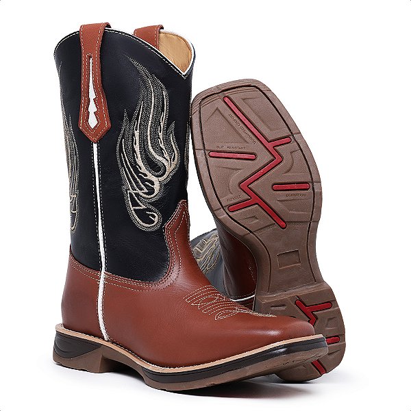 Bota Texana Country Masculina Solado Jump