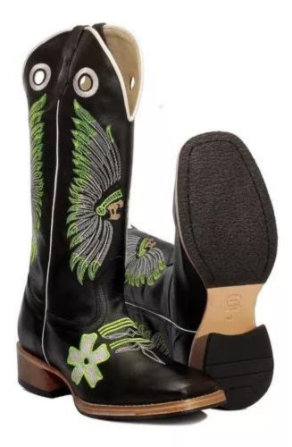 Bota Texana Masculina com Salto Carrapeta Rozeta