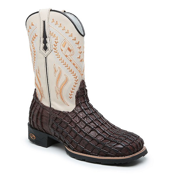 bota texana de crocodilo