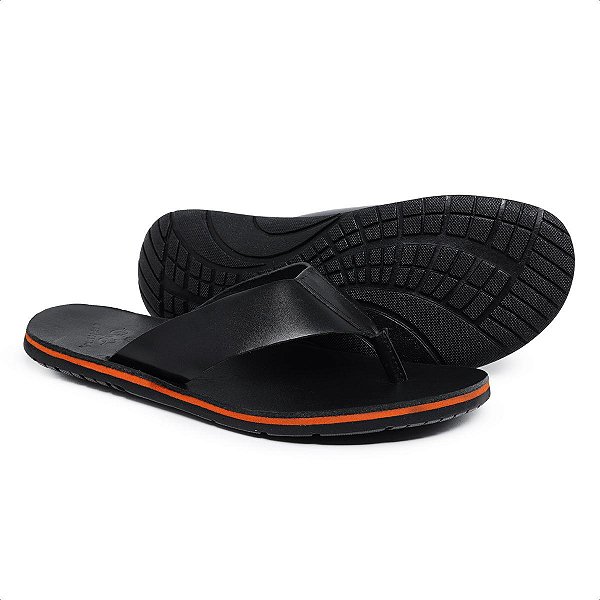 Chinelo Soleta Modelo Novo Feito de Couro Legitimo