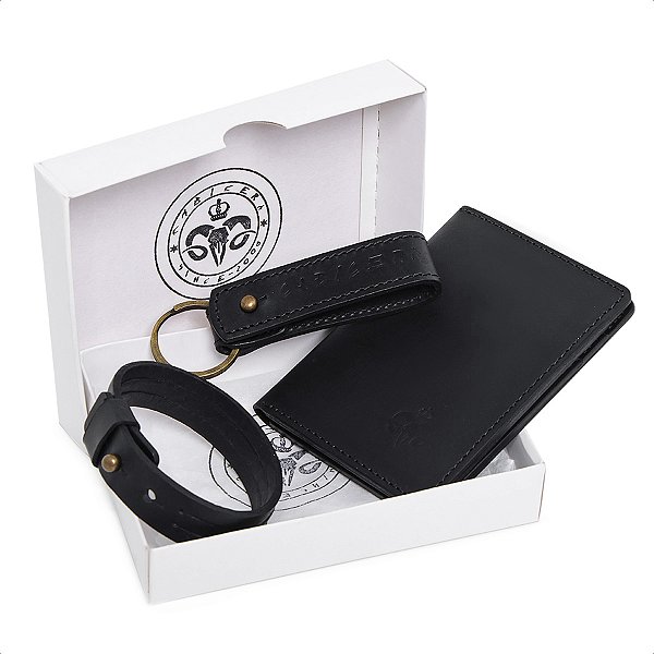 Kit Estilo Prático: Porta Cartão, Chaveiro e Pulseira