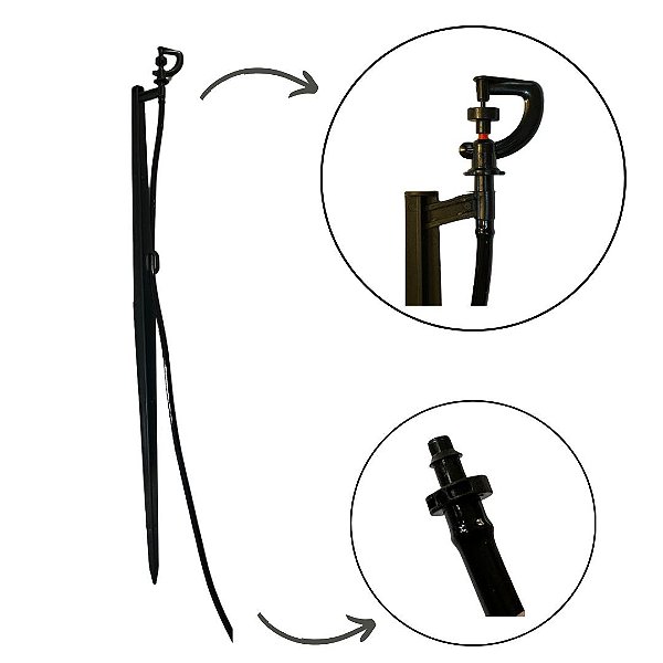 ASPERSOR MICRO BAILARINA C/ HASTE DE 50 CM