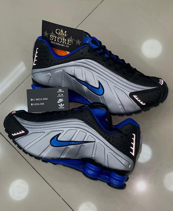 tenis nike shox r4 azul