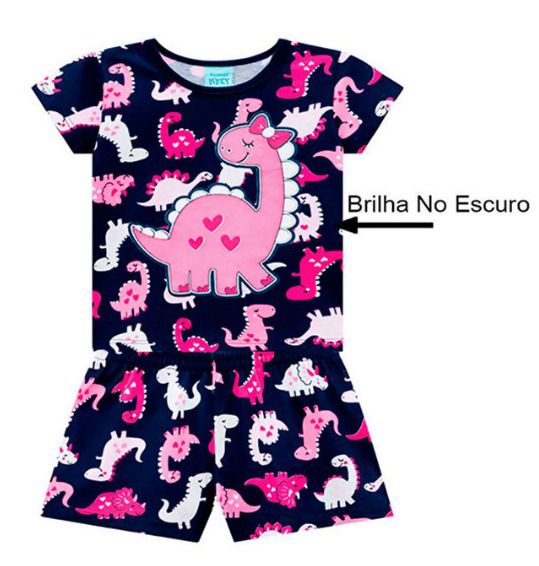 Pijama Feminino Kyly Dinossauros