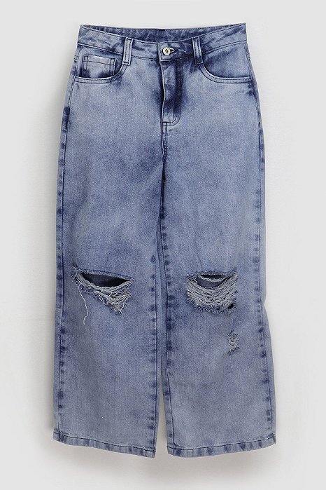 Calça Jeans Perfumaria Wide Leg