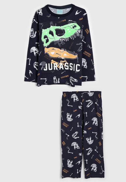 Pijama Infantil Kyly Jurassic (tamanhos maiores) v2