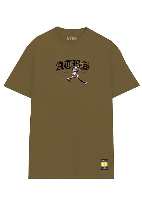 CAMISA STREETWEAR ATBS® BASKETBALL ENTERRADAS NBA BEGE