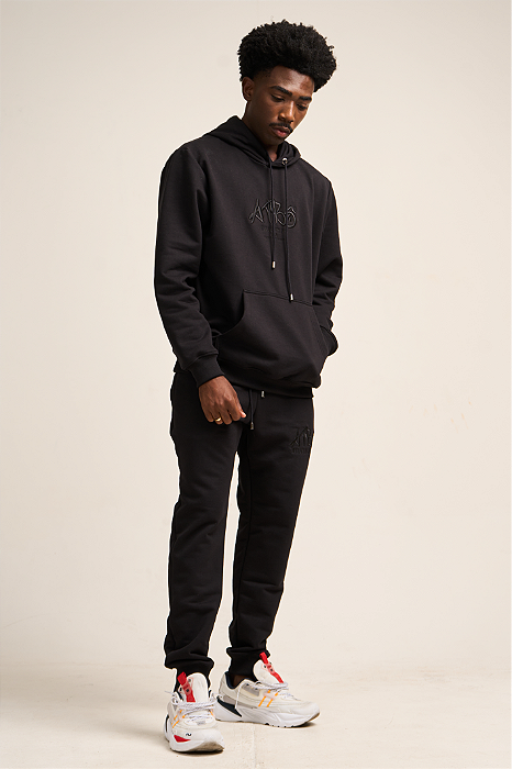BLUSA MOLETOM STREETWEAR ATBS® - TOTAL BLACK