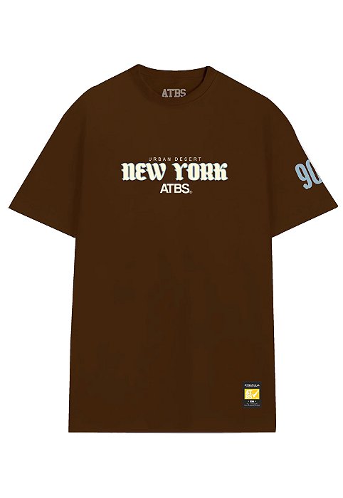CAMISA STREETWEAR NEW YORK ATBS® BROWN