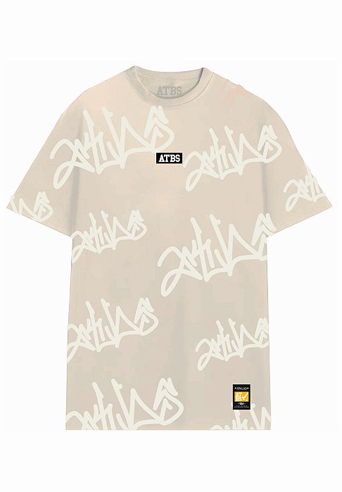 CAMISA STREETWEAR OVERSIZED ATBS® FULL BEGE
