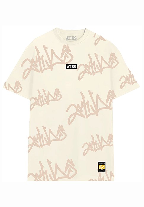 CAMISA STREETWEAR OVERSIZED ATBS® FULL OFF WHITE