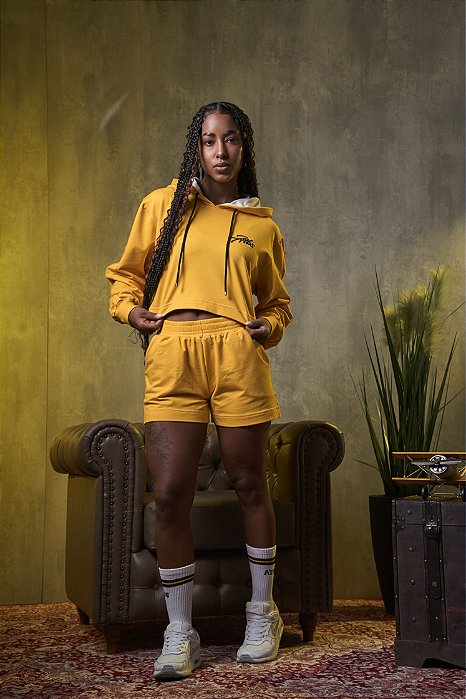 BLUSA MOLETOM CROPPED ATBS® YELLOW
