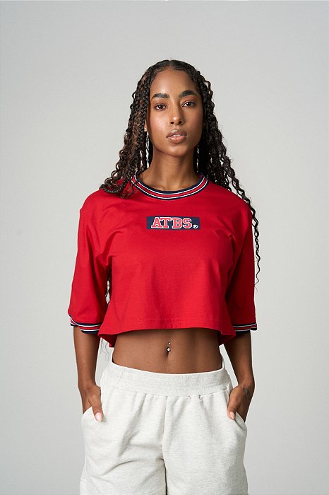 CROPPED STREETWEAR ATBS® RED COLLEGE