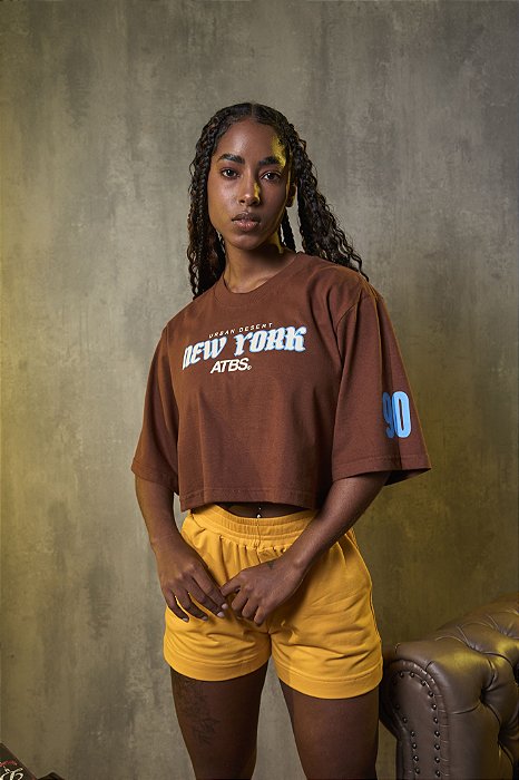 CROPPED STREETWEAR ATBS® NEW YORK BROWN