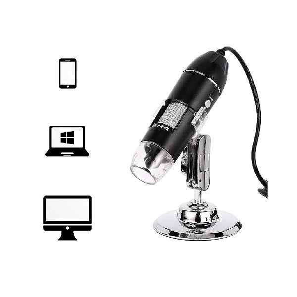 Microscópio Digital Zoom 1600x - USB