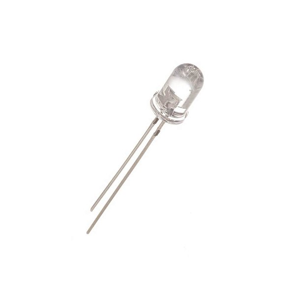 LED - Branco_Diodo Emissor de Luz Diâmetro de 5,0mm - 10pcs