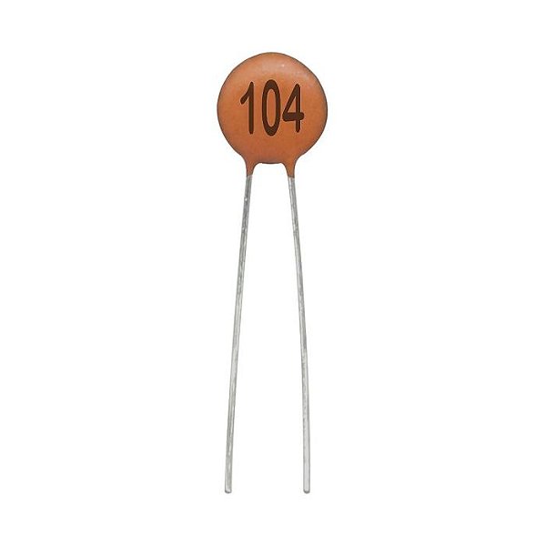 Capacitor Disco Cerâmico 100nF - 50V