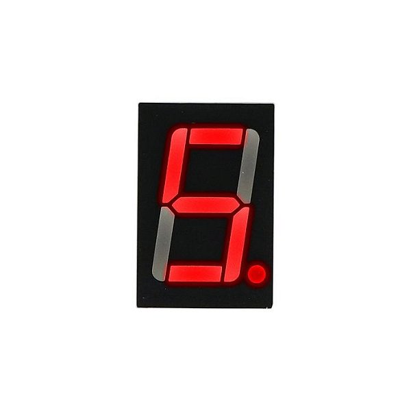 Display de 07 segmentos Catodo Comum 0.56". Vermelho