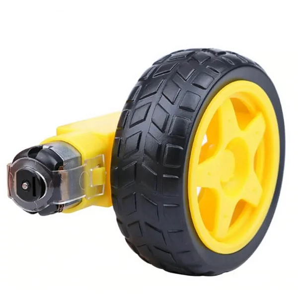 Kit Motor DC 3V-6V com redução + Roda