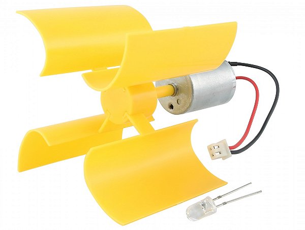 Mini gerador eólico (kit motor e pas) - 5.5V-100mA