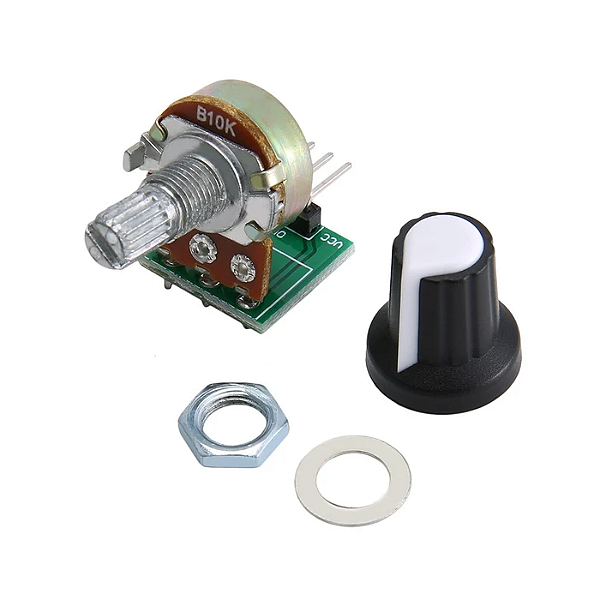 Módulo potenciômetro 10K com Knob ( AZ/VM/BC )