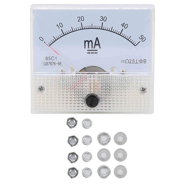 Amperímetro analógico 85c1 0 a 50ma
