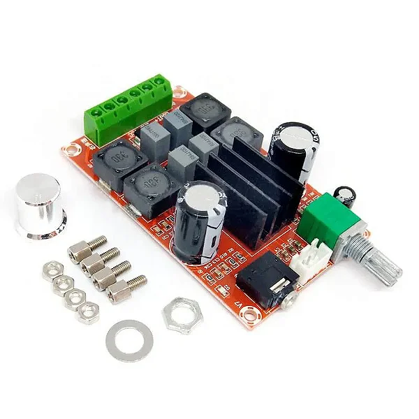 Amplificador digital 2 canais xh-m189 tda3116d2 12-24v 2*50w