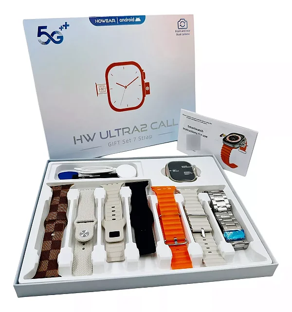 CAIXA FECHADA - Smartwatch Hw Ultra 2 Call Android Chip 5g - caixa c/100un