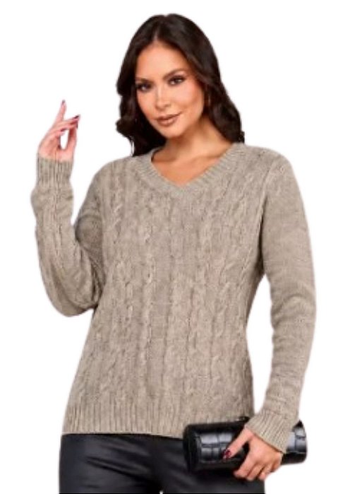 Blusa Tricot Londres Trança Corrente