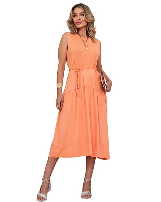 Vestido Midi Regata Flora