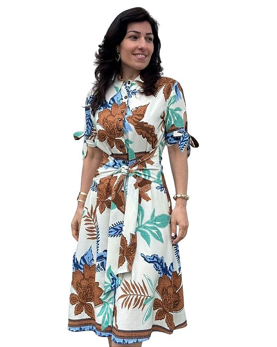 Vestido Chemise Florido