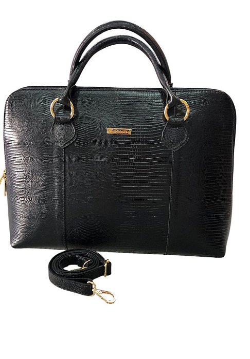 Pasta Executiva Notebook Feminina Couro