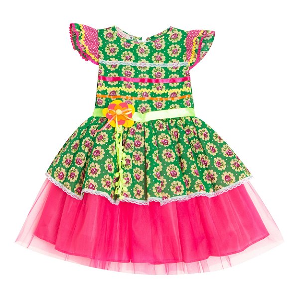 Vestido Junino Flores