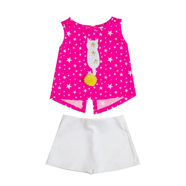 Conjunto Gatinho Pompom