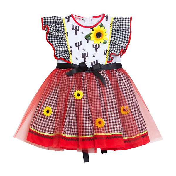 Vestido Junino Cacto