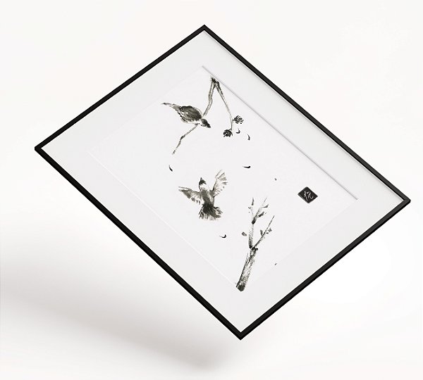 Print A4 - The birds
