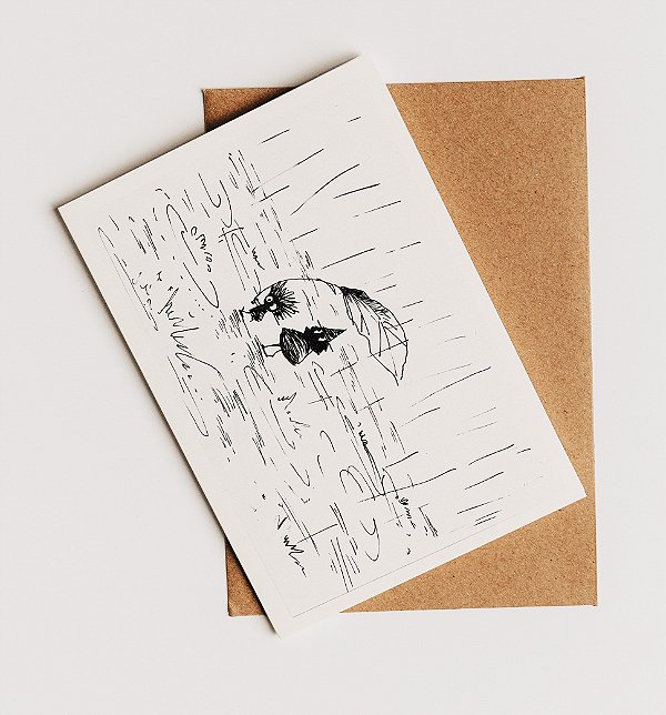 Cartão postal - Minski - Chuva
