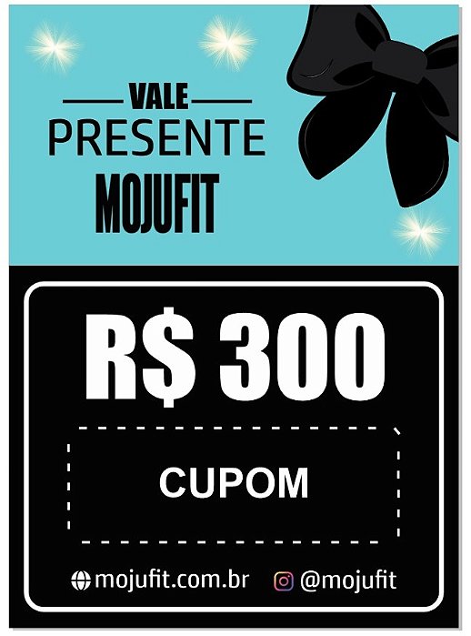 VALE PRESENTE R$300,00