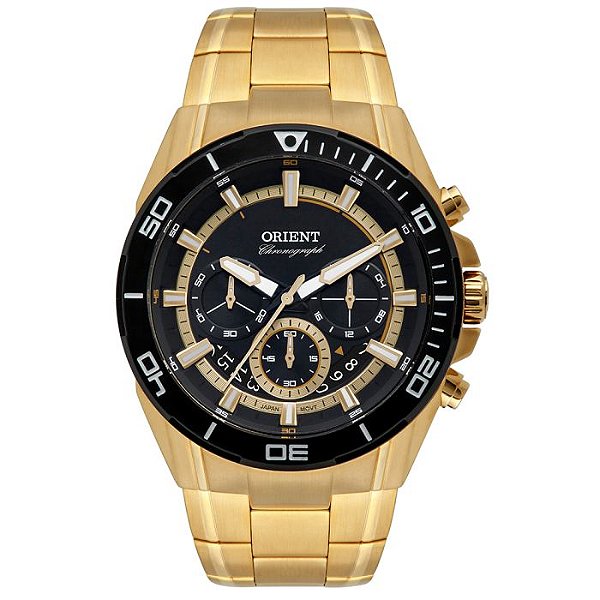 Relógio Orient Sport Masculino Clássico MGSSC029 Dourado