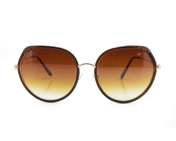 Óculos de Sol Ferrovia Feminino Redondo Proteção UVA e UVB
